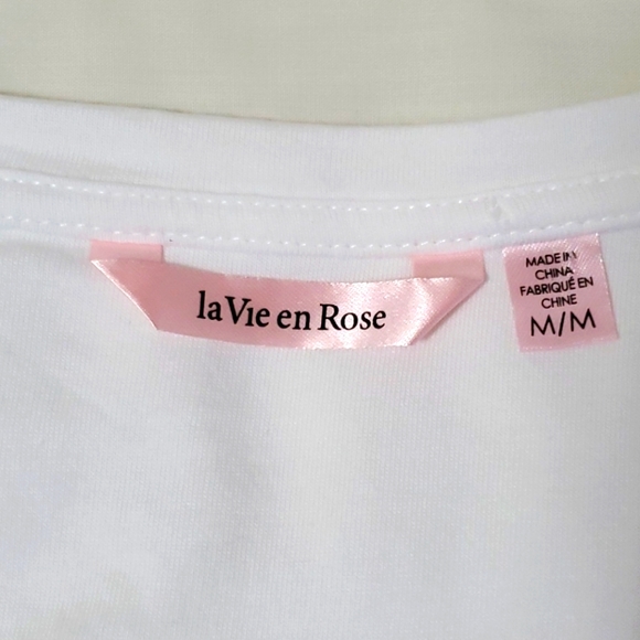 La Vie En Rose White Tank Top Sequins - Picture 7 of 11